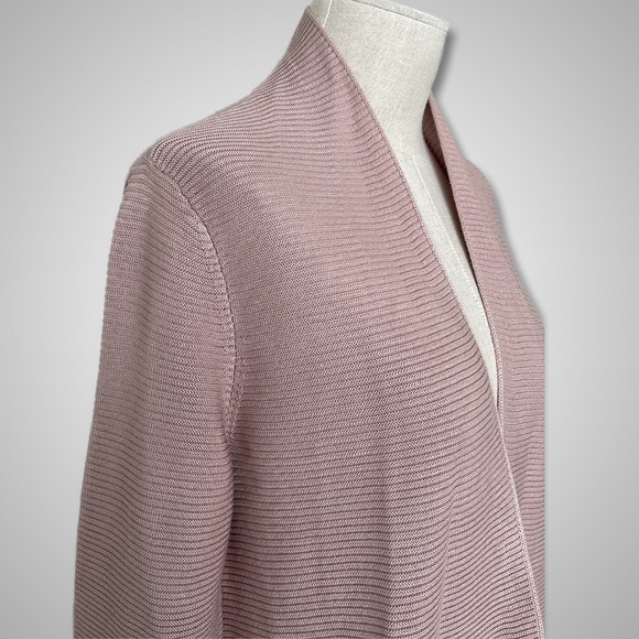 { Eileen Fisher } - Cashmere Silk Long Cardigan Sweater - Picture 3 of 5